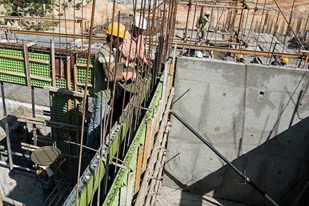 Nandi Housing construction RCC walls
